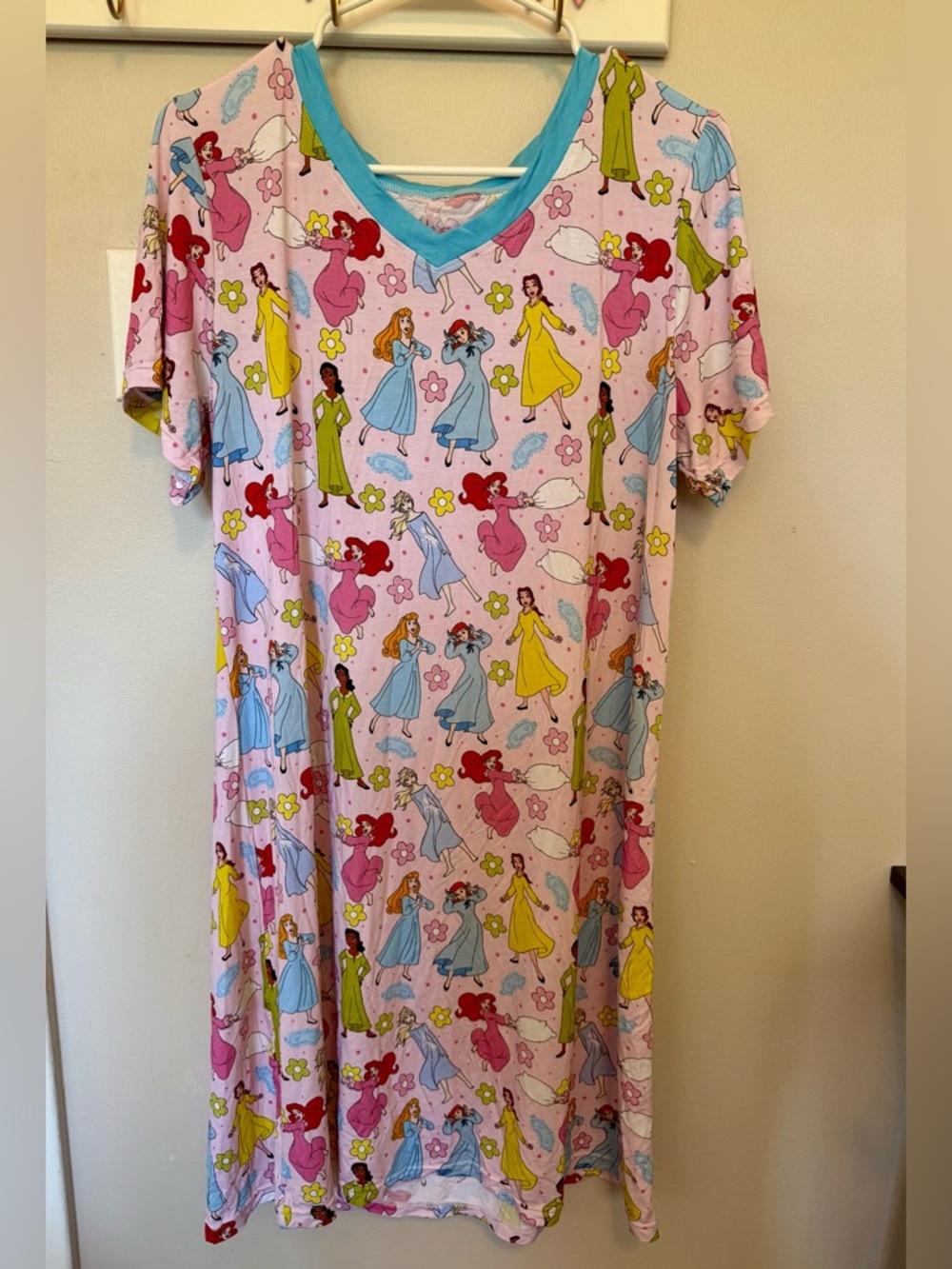 Saylah’s Sew Sweet Stitches princess pillow fight bamboo adult nightgown